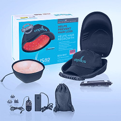 Capillus CAP82-6 Great Coverage Mobile Laser Hair Regrowth Therapy Cap -  Walmart.com